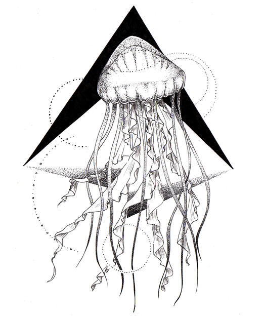 Dotwork Jellyfish Dotwork Jellyfish
