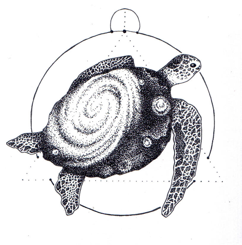 Dotwork Turtle Dotwork Turtle