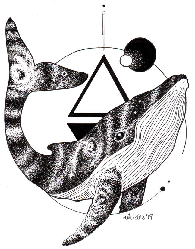 Dotwork Whale Dotwork Whale